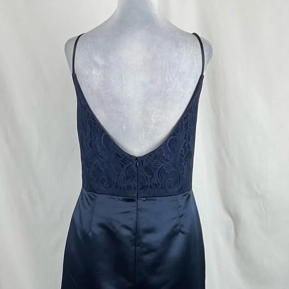 Hayley Paige Navy Maxi Dress Size 14 - Picture 5 of 13